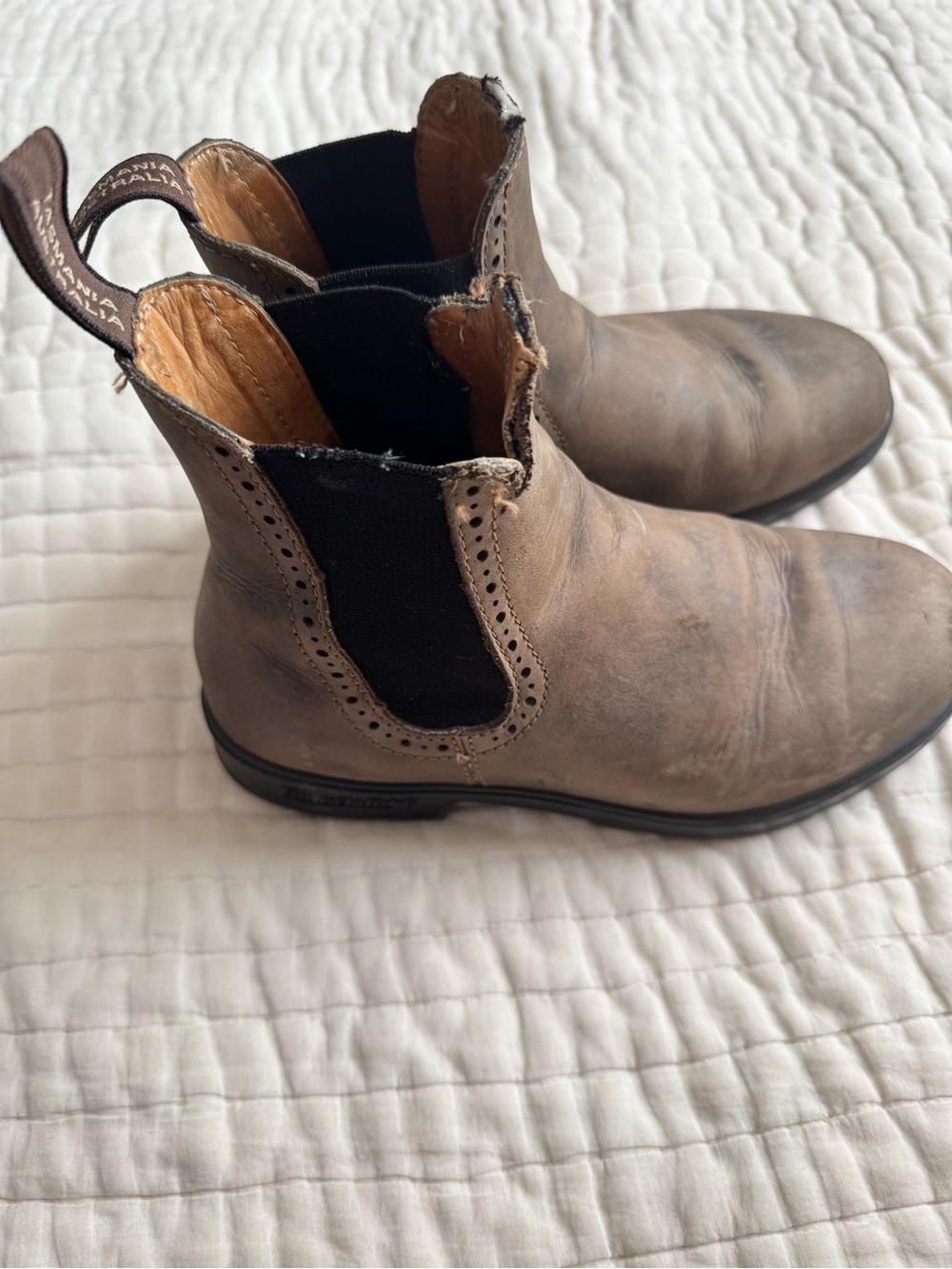 Blundstone Boots 1351 Originals Rustic Brown Women’s Sz 5 Au/8 Us no front pulls - Picture 3 of 11